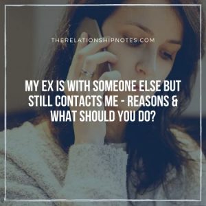 should i contact my ex