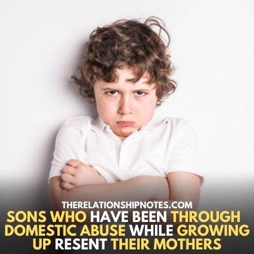 sons hate their mothers if they have been through domestic abuse