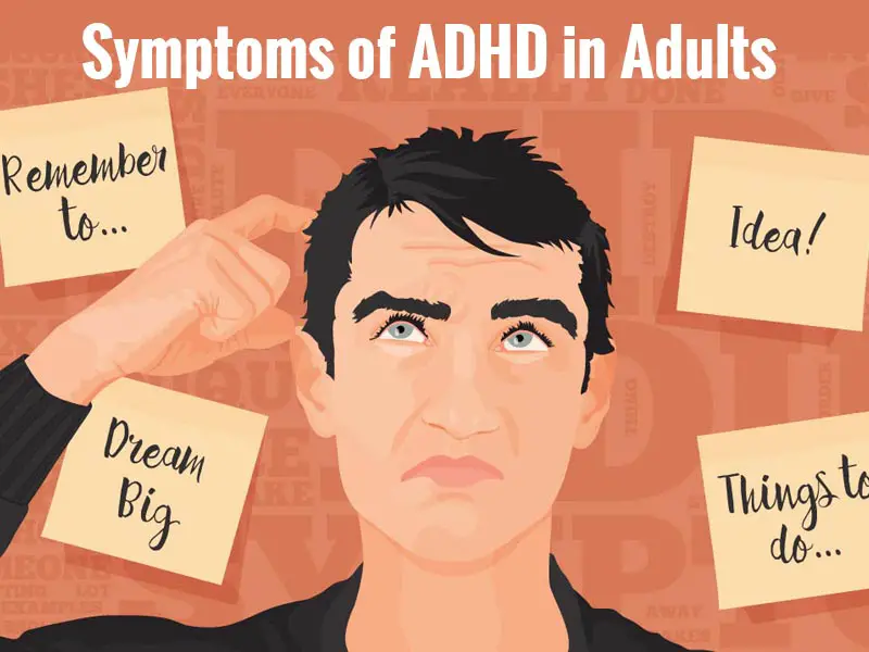 Symptoms of ADHD in big adults