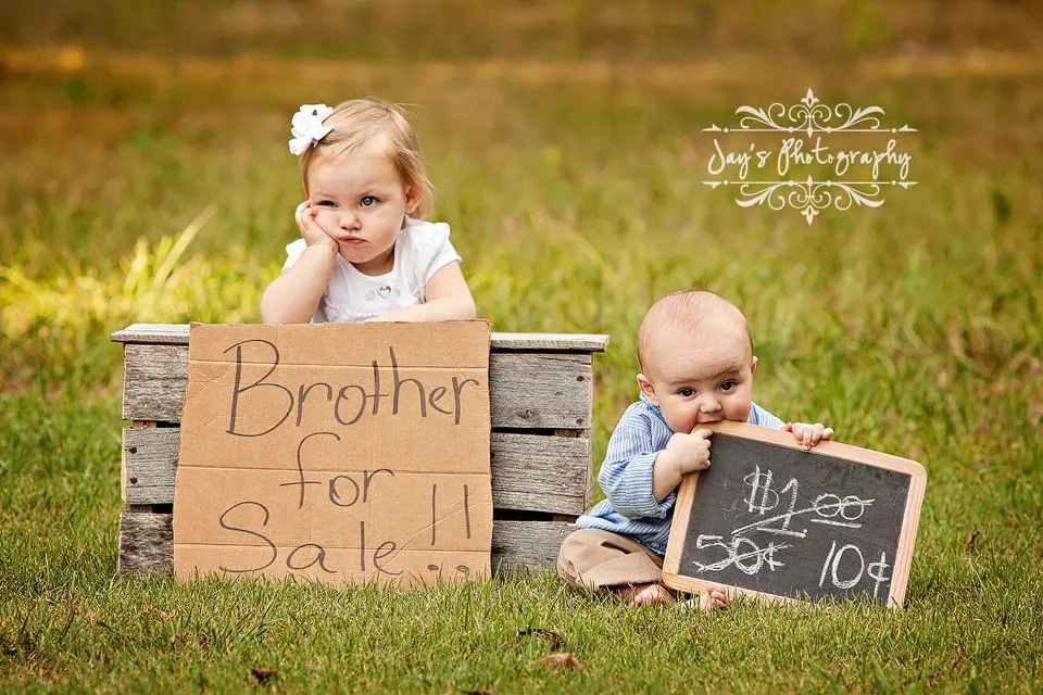 Sister is selling her brother on discount