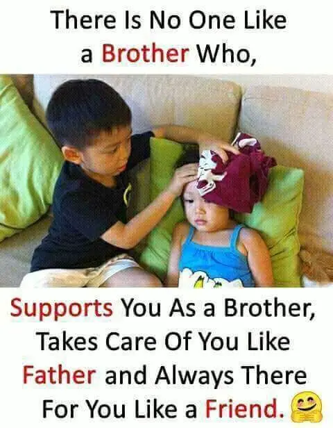 elder brother is always there when ever you need and how ever you need