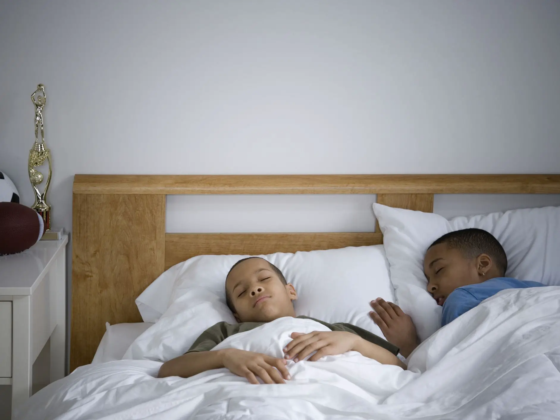 Foster Brothers Share Room two kids are sleeping soundly